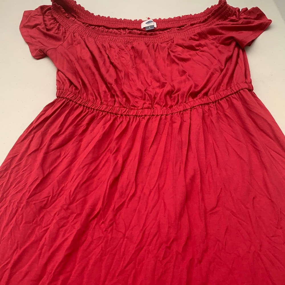 Red old navy midi dress